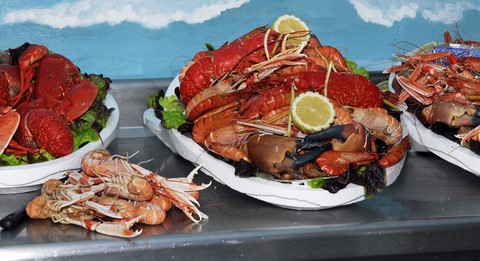 plateaux avec homards